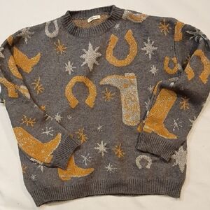 Midnight Cowgirl Giddy Up Sweater Cottagecore Sunday Up Size Medium